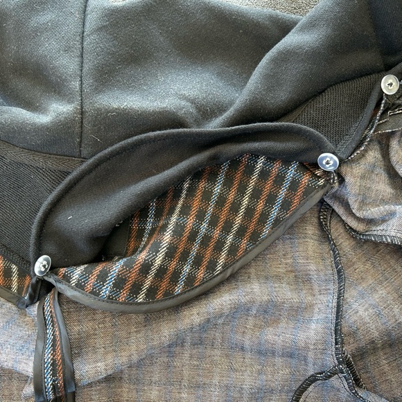 Plaid Women's Jacket with Removable Hoodie - Picture 11 of 14